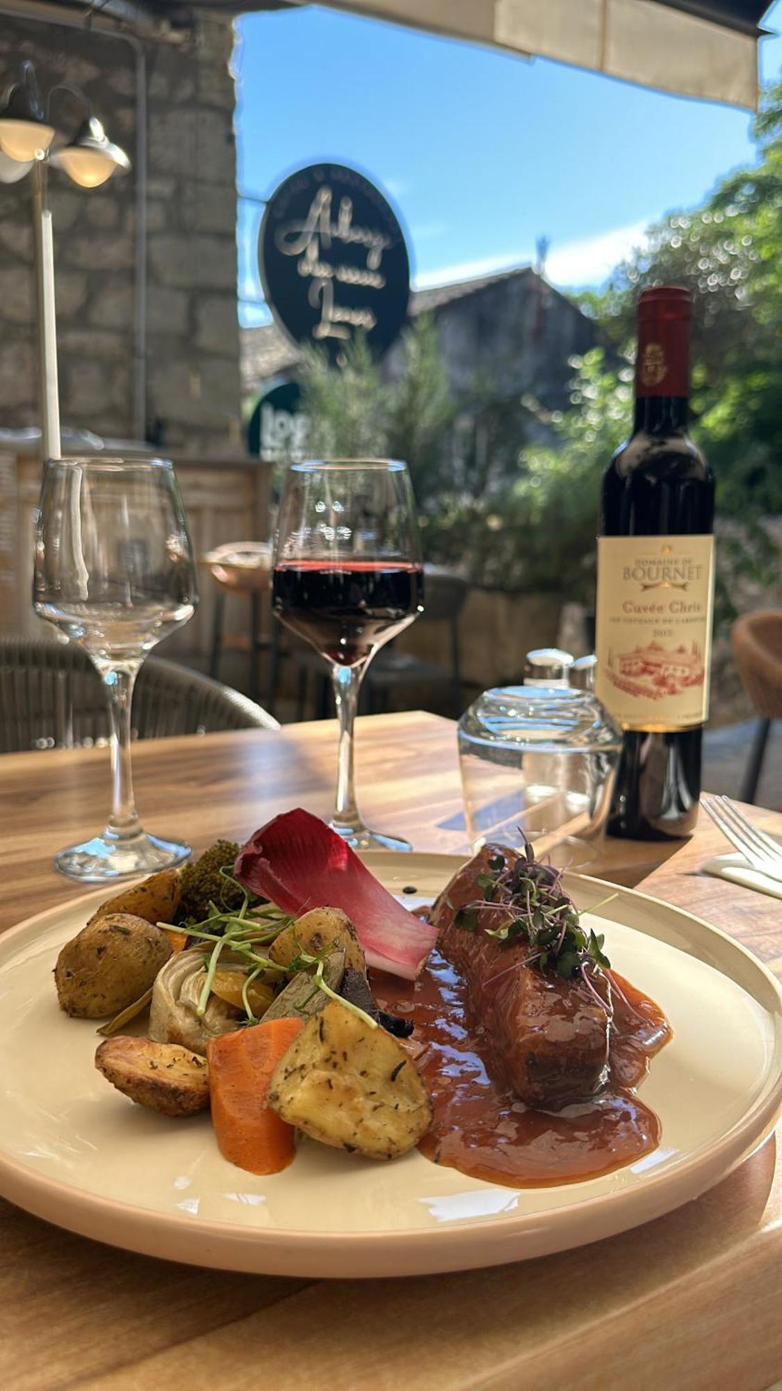 Auberge Du Vieux Lanas Logis Hotel Restaurant المظهر الخارجي الصورة